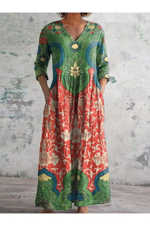 Kenzie | Vintage Floral Maxi Dress