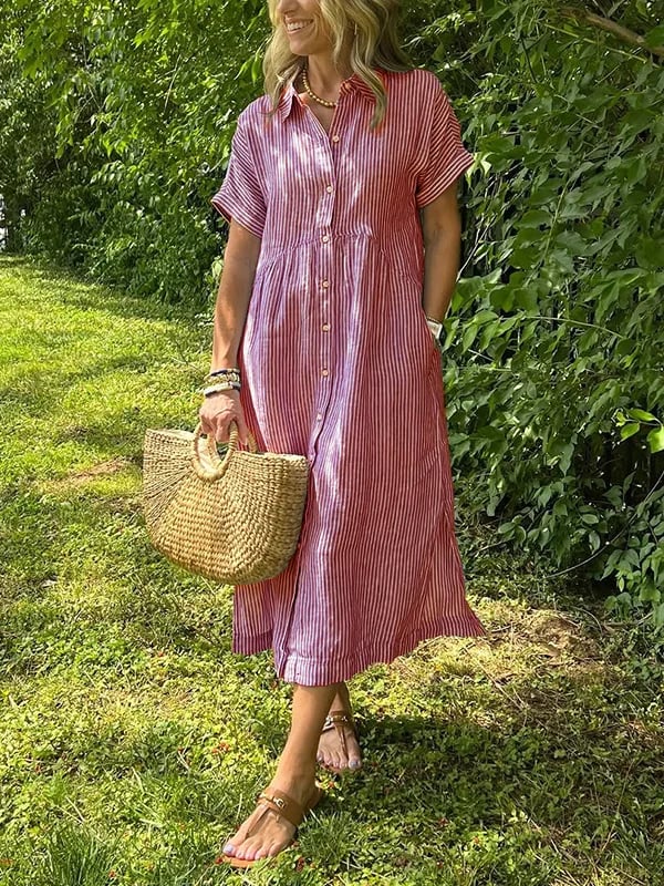 Kaiya | Elegent Striped Dress