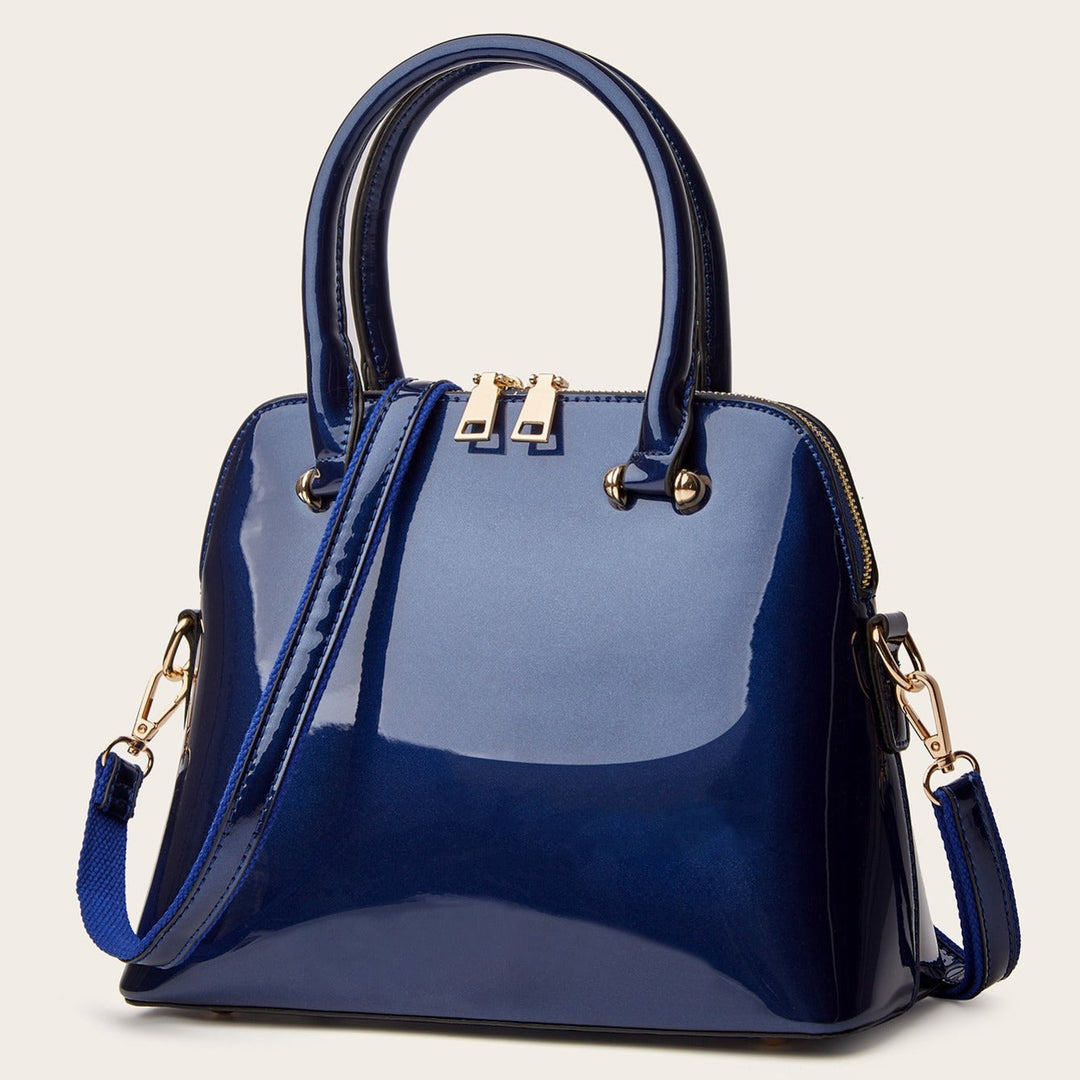 Chic Shiny Bag with Zipper – Practical and Elegant for Everyday Use!