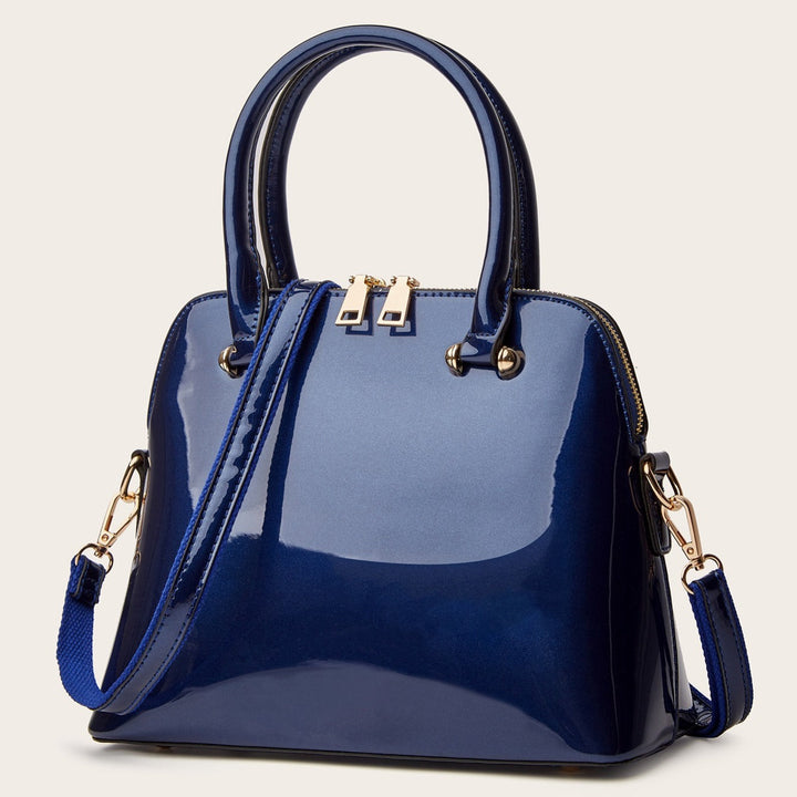 Chic Shiny Bag with Zipper – Practical and Elegant for Everyday Use!