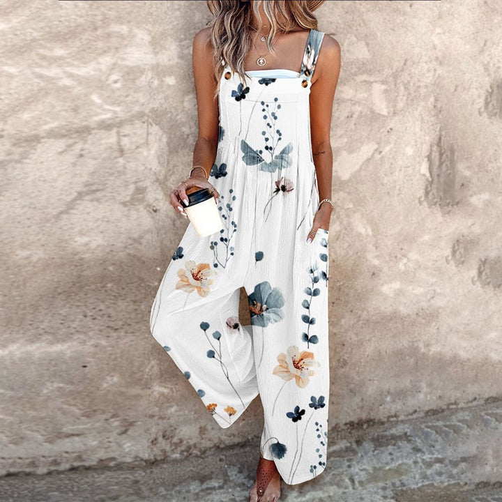 Haven | Floral Sleeveless Summer Jumpsuit