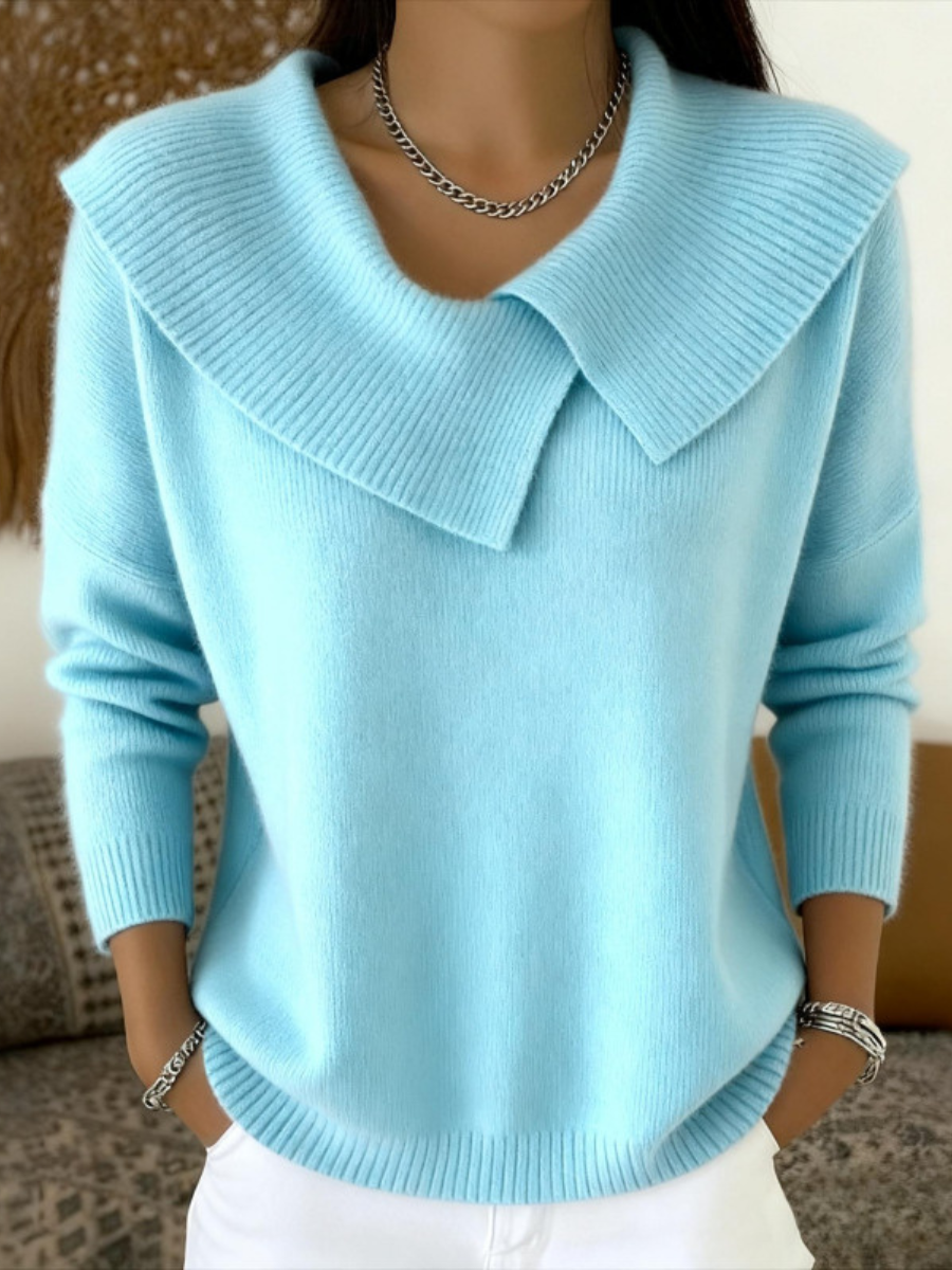 Karter | Warm Sweater with Soft Collar