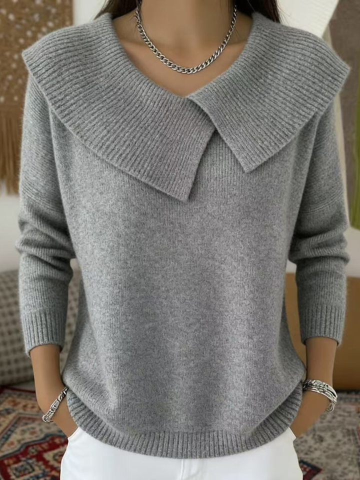 Karter | Warm Sweater with Soft Collar