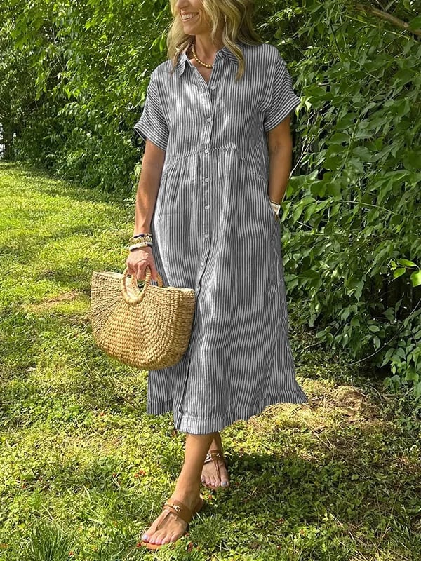 Kaiya | Elegent Striped Dress