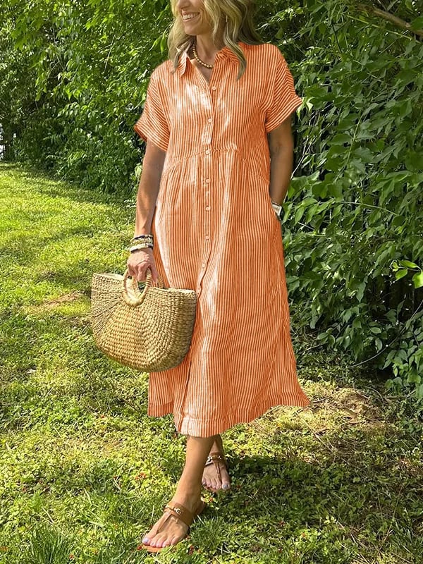 Kaiya | Elegent Striped Dress