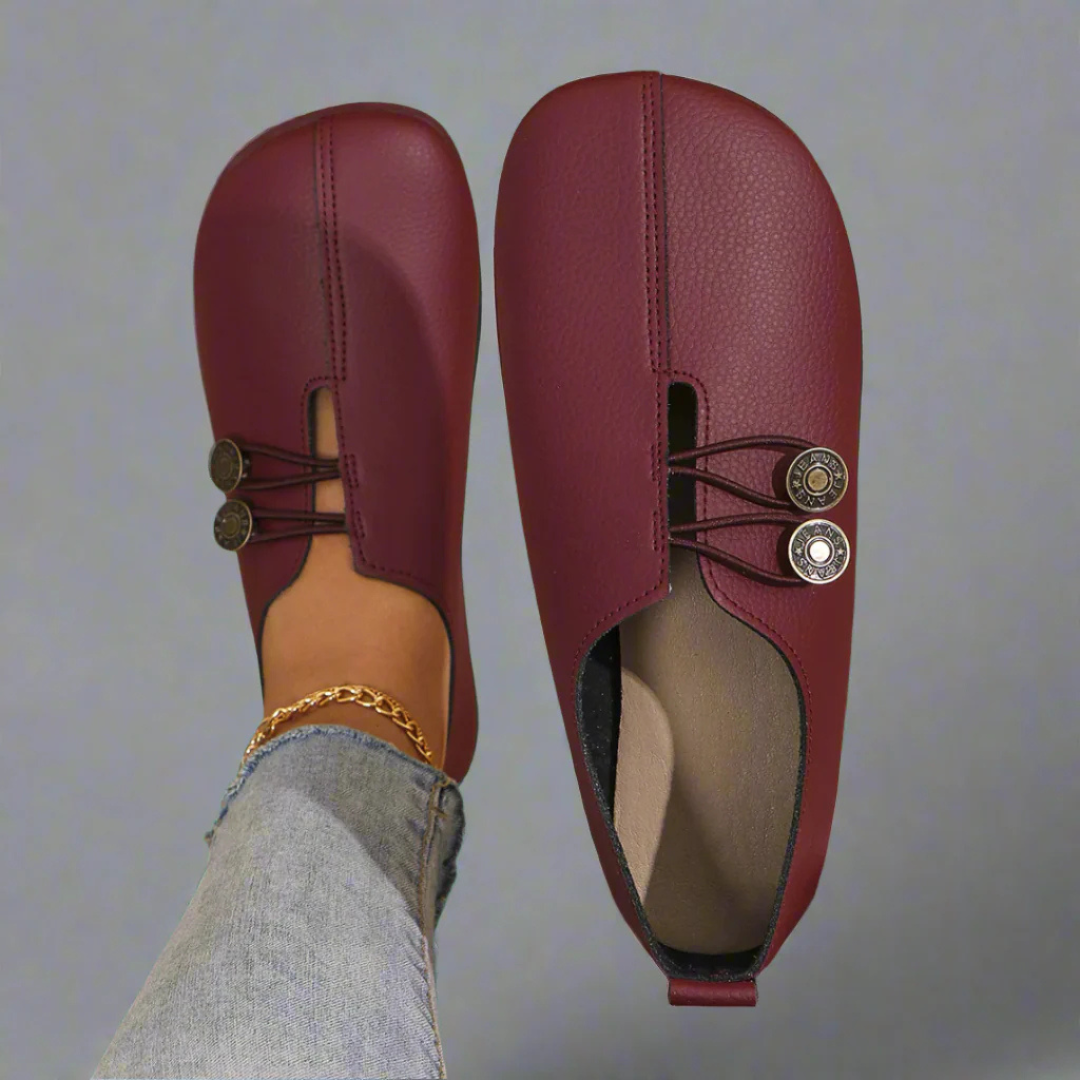 Slip-On Ballerinas for Women – Closed Toe with Elastic Band Design