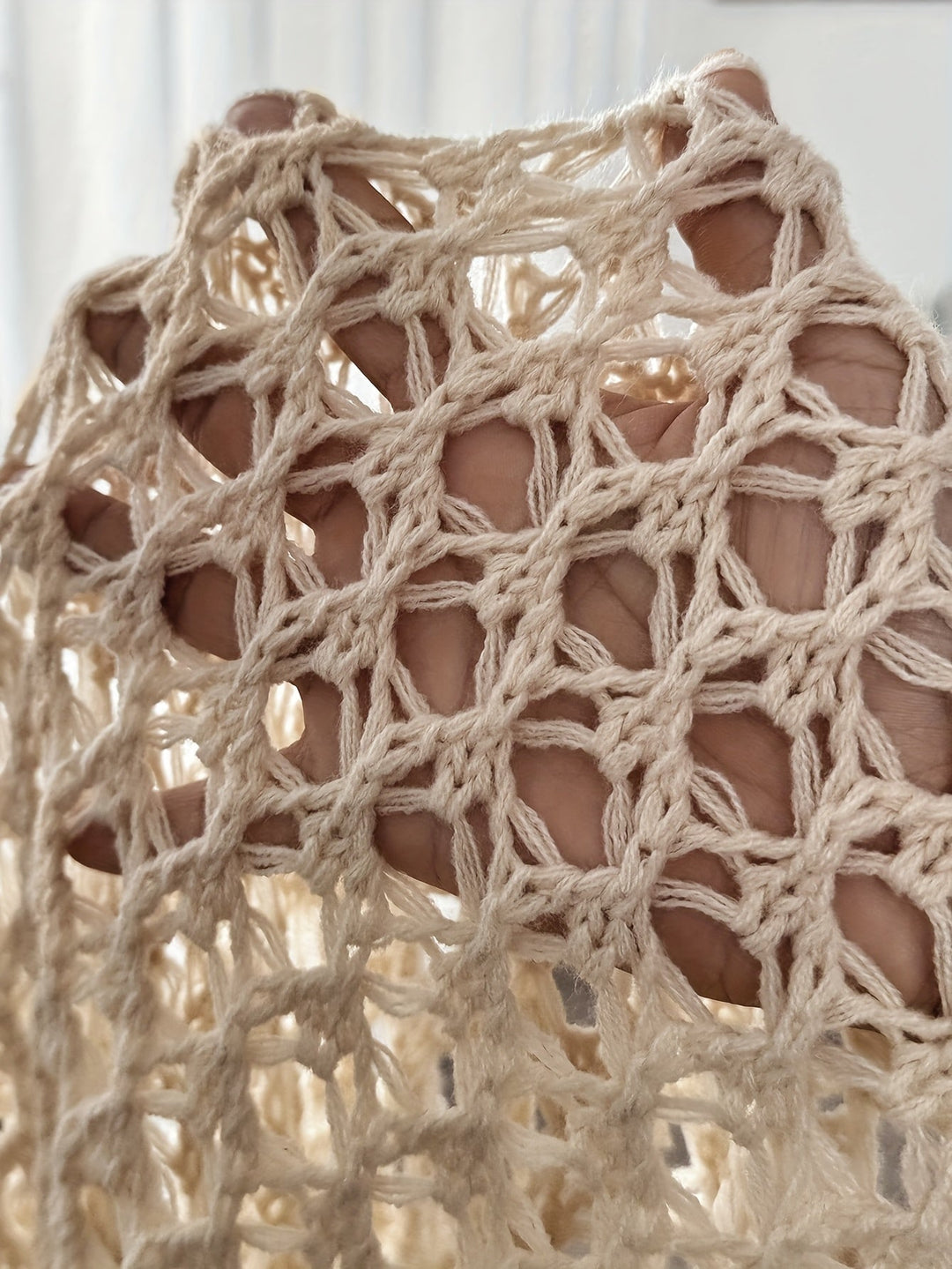 Ginny | Open Knit Drape Cardigan