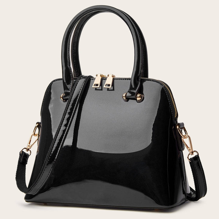 Chic Shiny Bag with Zipper – Practical and Elegant for Everyday Use!