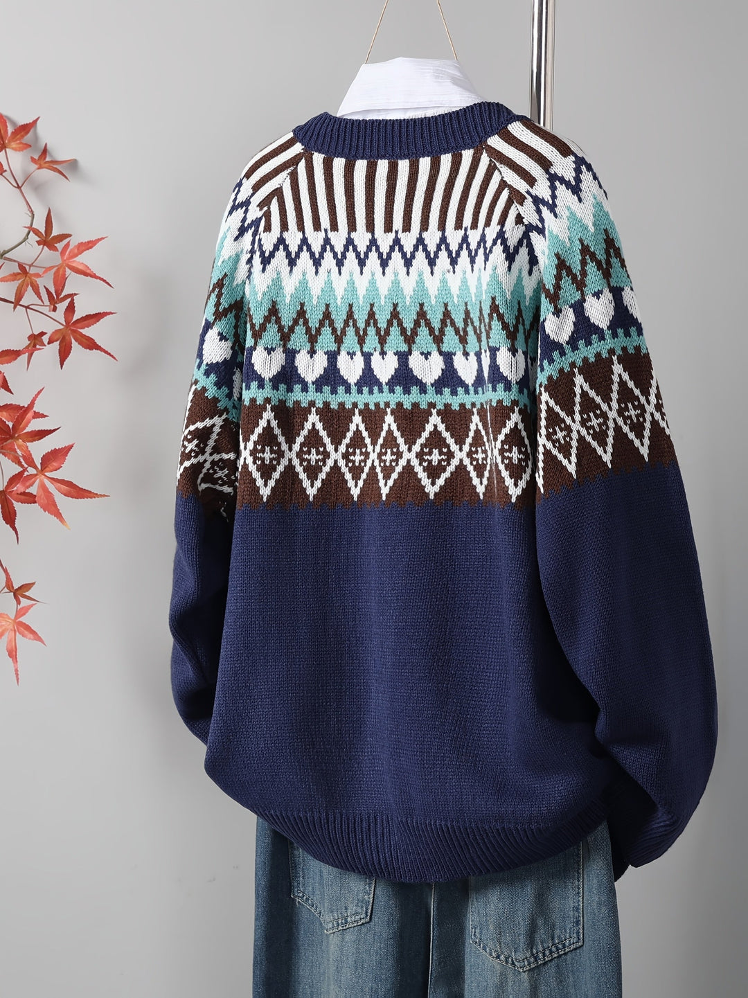 Sofia | Classic Knitted Cardigan with Pattern