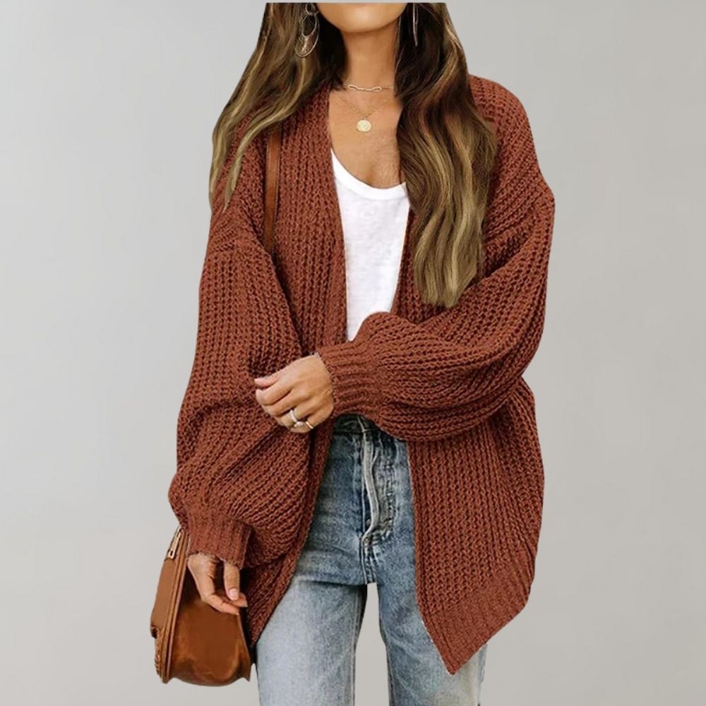 Knitted Women's Cardigan with Long Sleeves | Selina