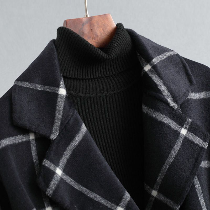 Valeria | Elegant Wool Plaid Coat