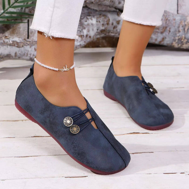 Slip-On Ballerinas for Women – Closed Toe with Elastic Band Design