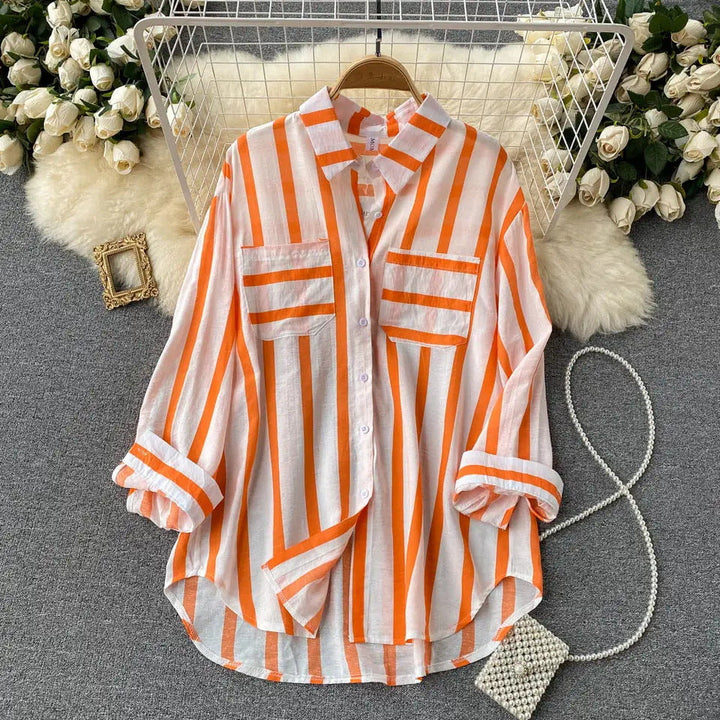 Eira | Striped Button-Up Shirt