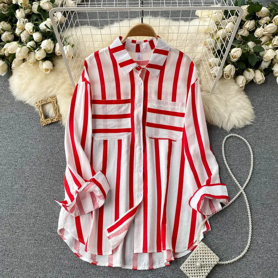 Eira | Striped Button-Up Shirt