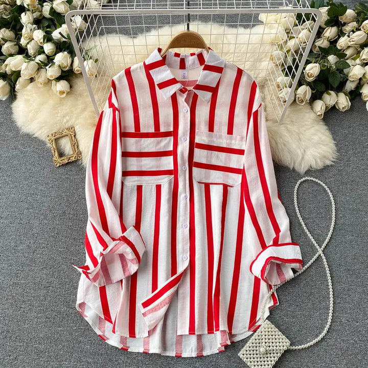 Eira | Striped Button-Up Shirt
