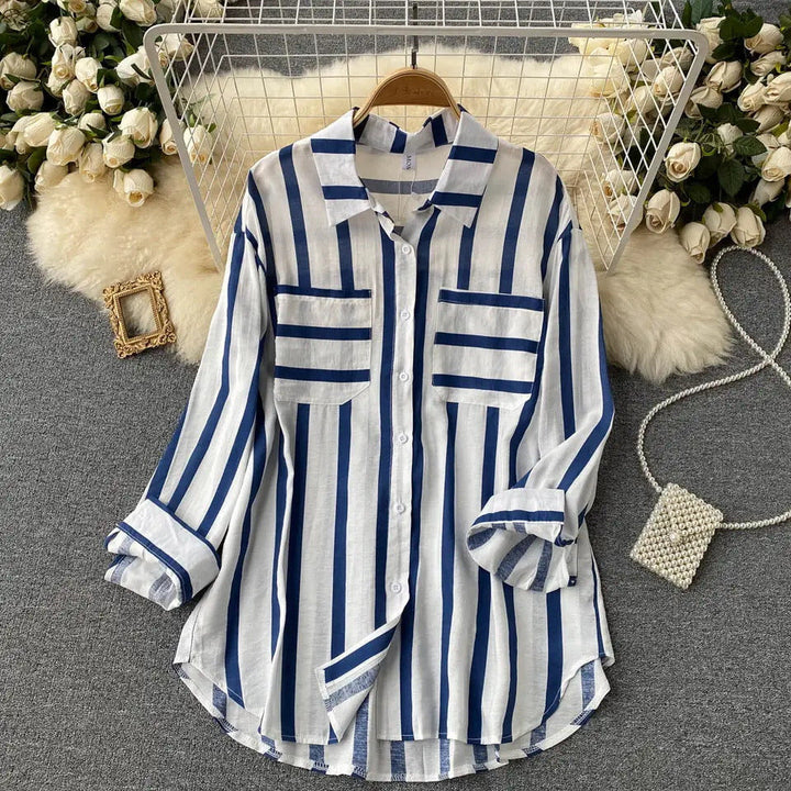 Eira | Striped Button-Up Shirt