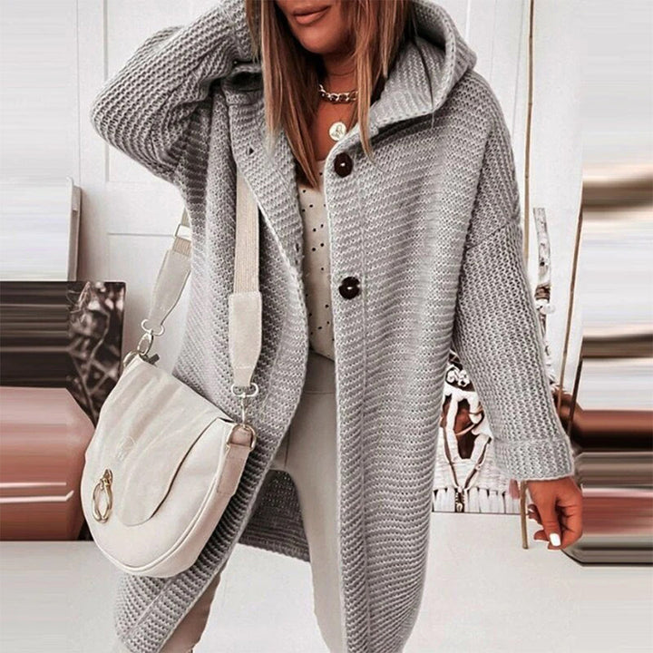 Comfortable Knitted Long Cardigan | Elodie