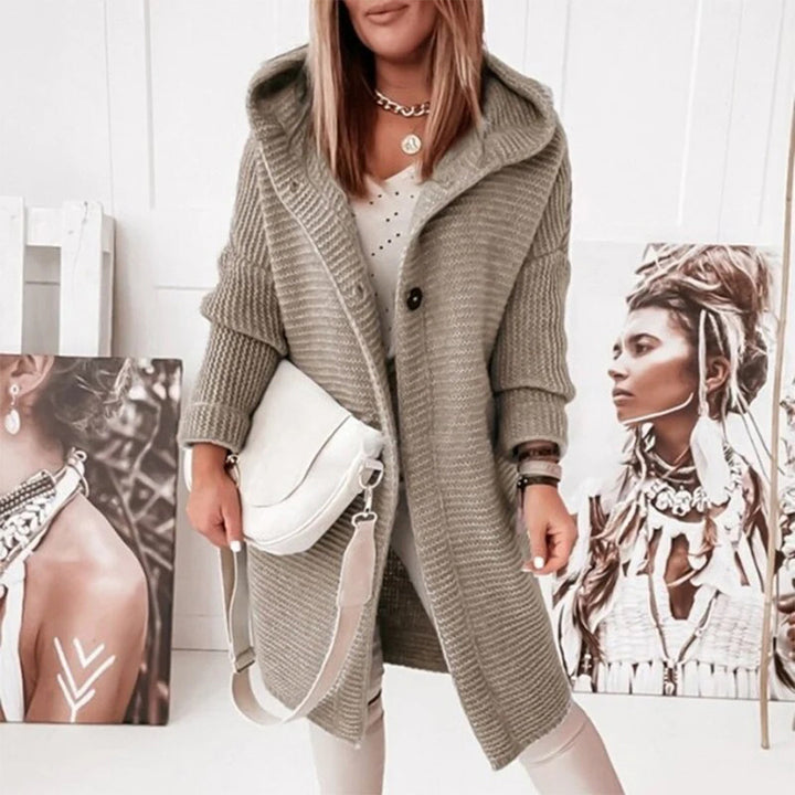 Comfortable Knitted Long Cardigan | Elodie