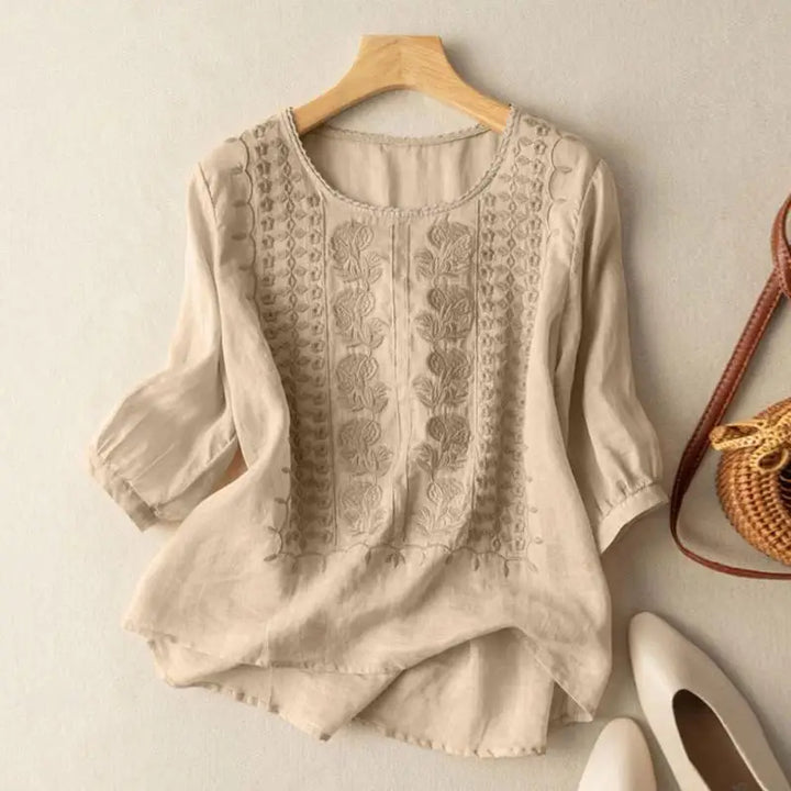Maya | Embroidered Relaxed Blouse