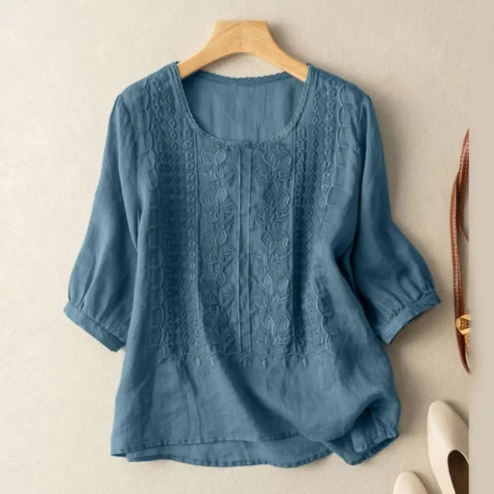 Maya | Embroidered Relaxed Blouse