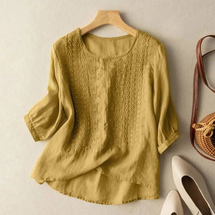 Maya | Embroidered Relaxed Blouse