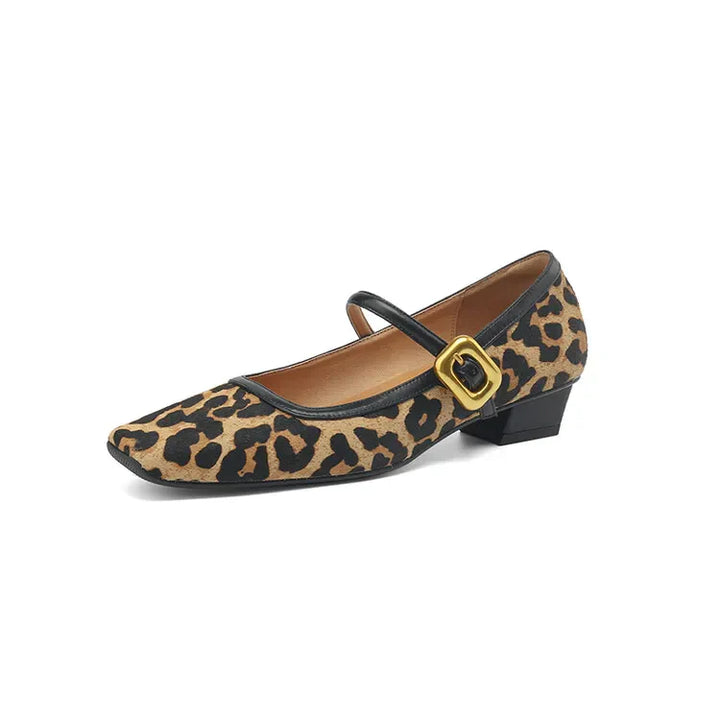 Feline Luxe Leopard Mid-Heels
