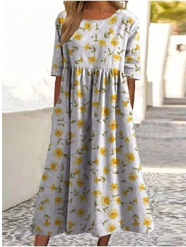 Wendy | Embroidered Relaxed Midi Dress