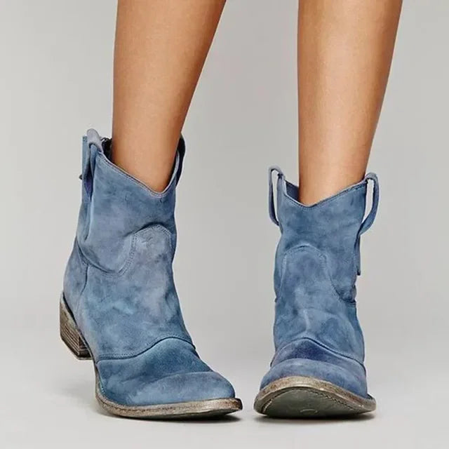 Zinny – Vintage Western Ankle Boots