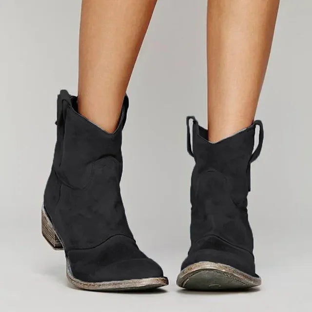 Zinny – Vintage Western Ankle Boots