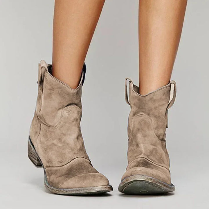 Zinny – Vintage Western Ankle Boots