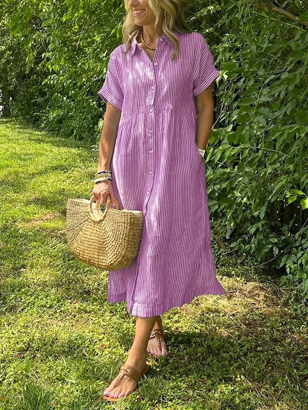 Kaiya | Elegent Striped Dress