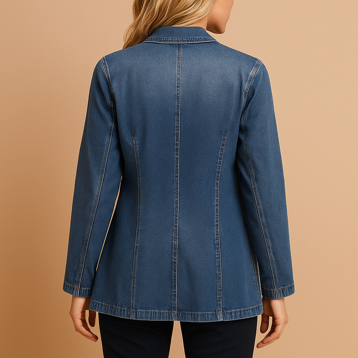 Rive | Fitted Denim Blazer for Women
