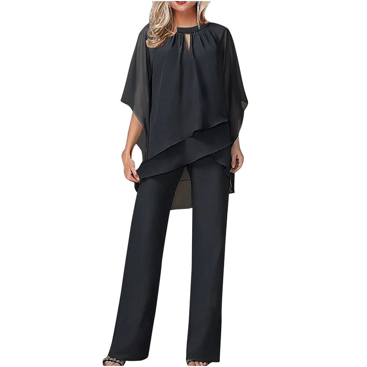 Women's Formal Festive Pantsuit Elegant Chiffon
