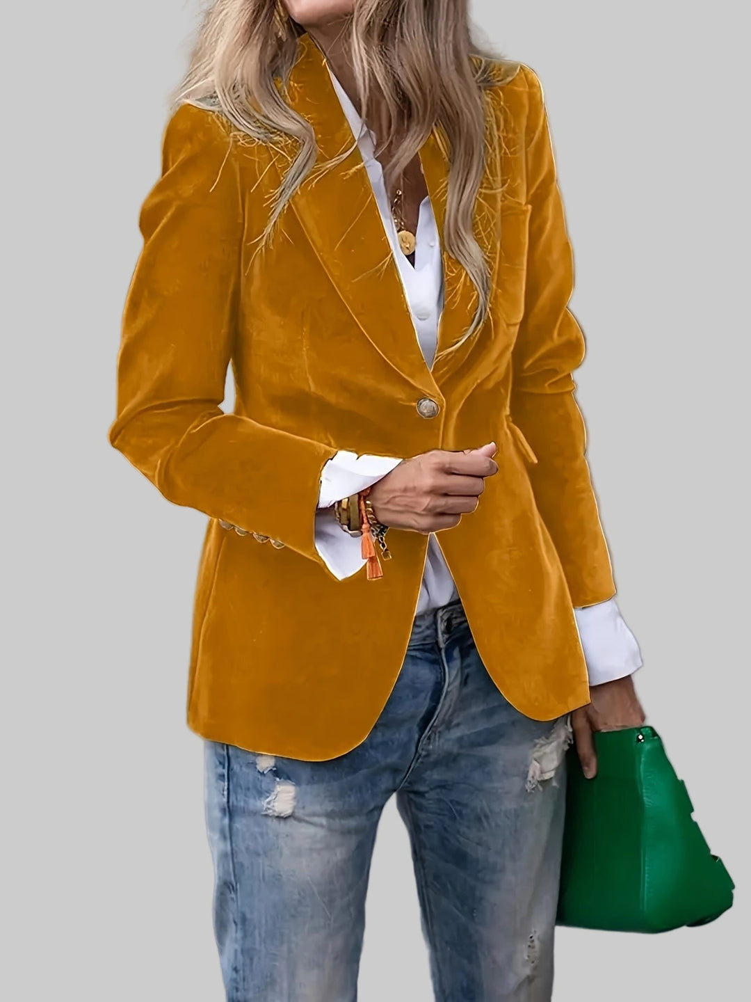 Elegant Women’s Velvet Blazer