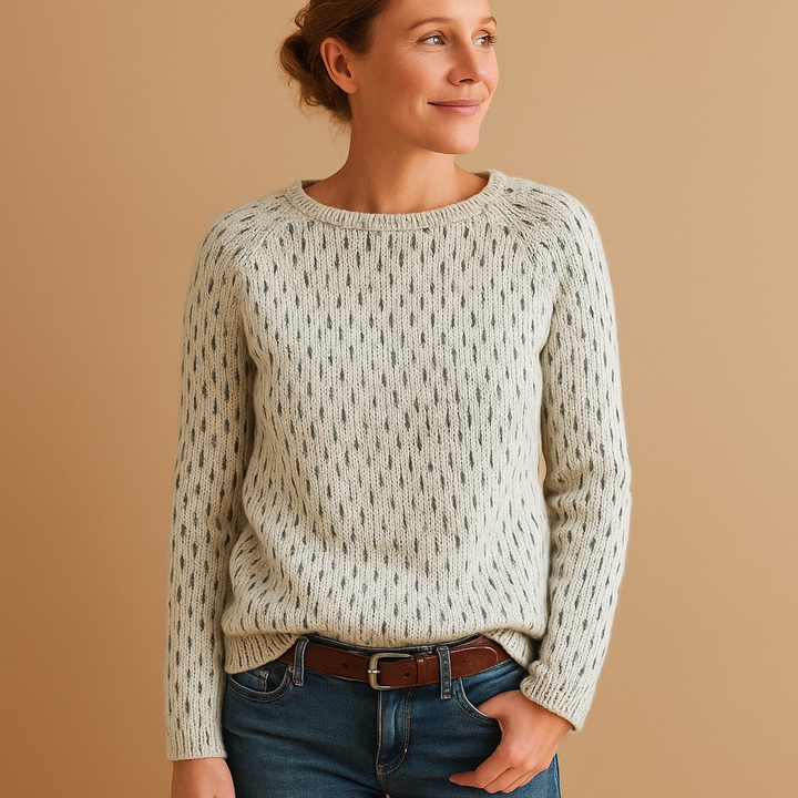 Elegant knitted winter sweater for women | Marit