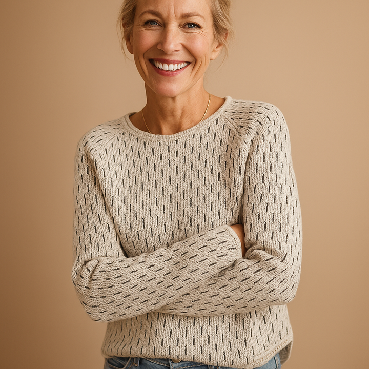 Elegant knitted winter sweater for women | Marit