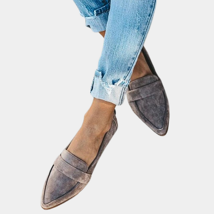 Lorena Suede Slip-Ons – Comfortable Women's Slip-Ons