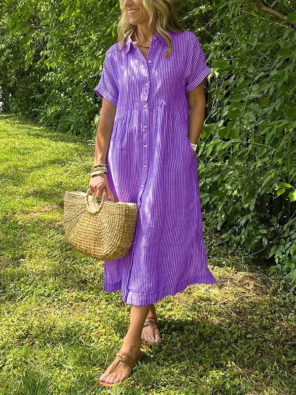Kaiya | Elegent Striped Dress