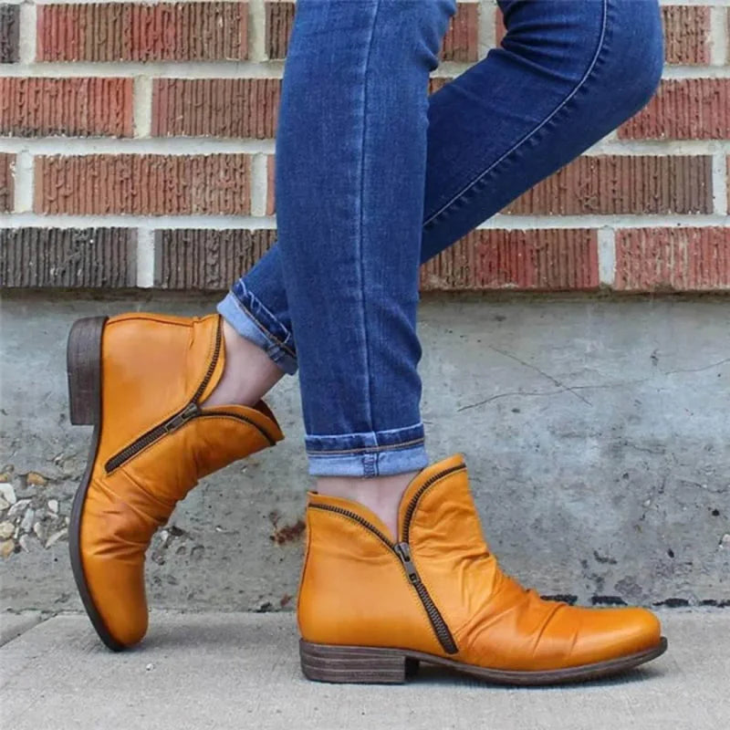 Lianella | Ankle Boots With Zipper
