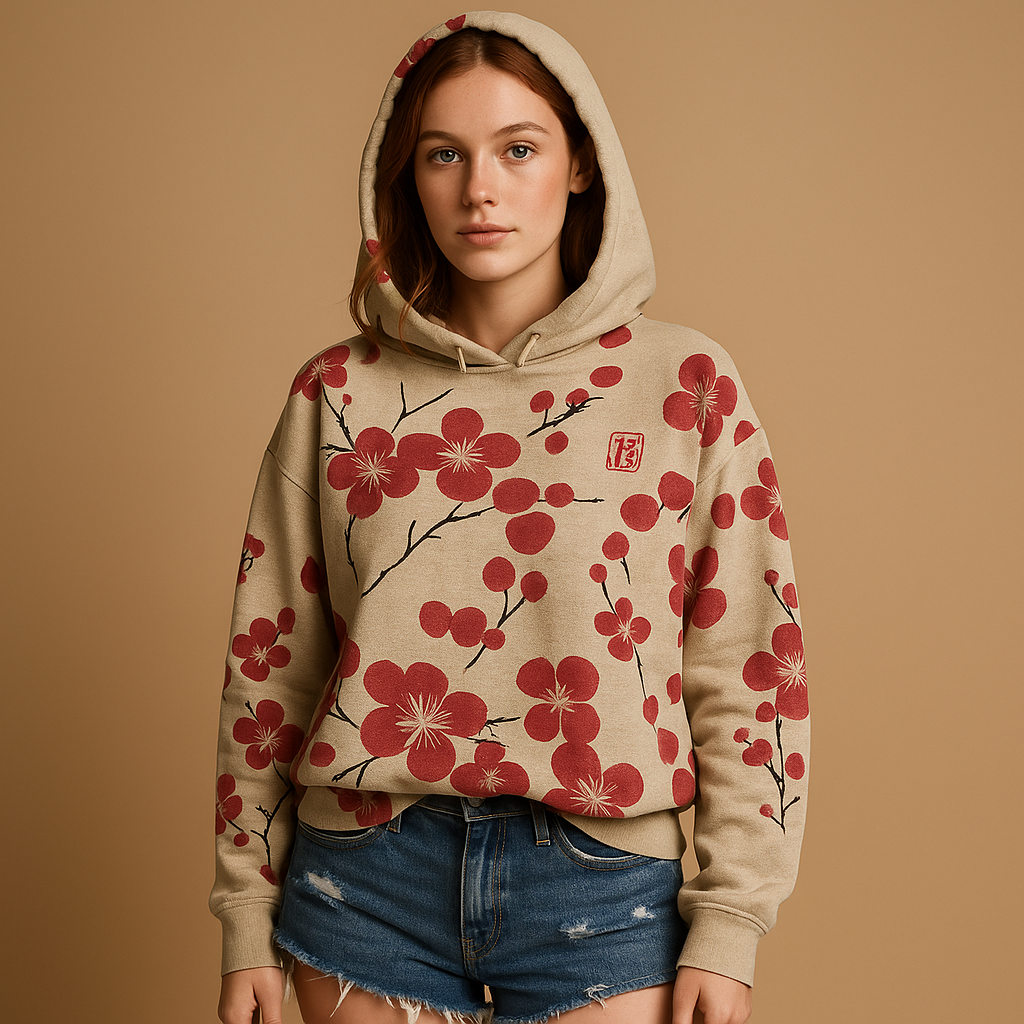 Floral hoodie sweater for women | Lianne