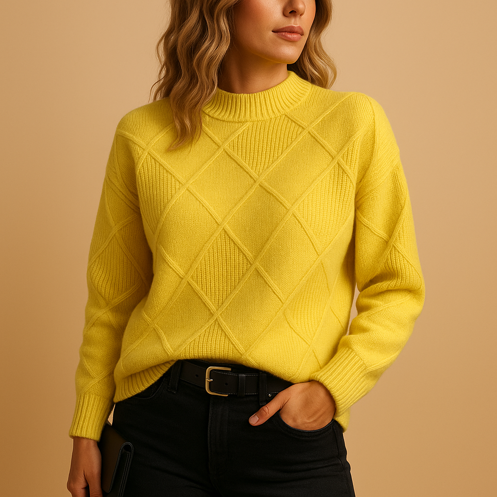 Knitted women’s turtleneck sweater | Mila