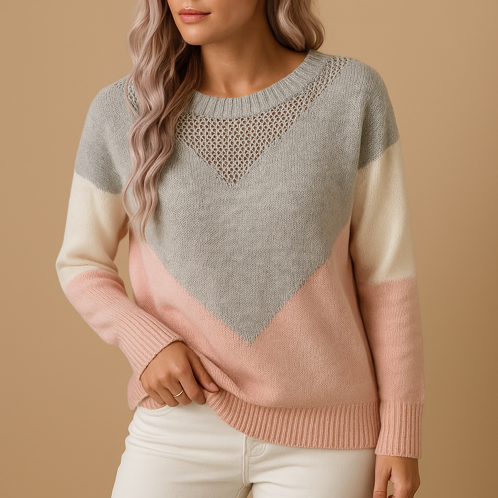 Knitted women’s sweater with relaxed fit | Yara