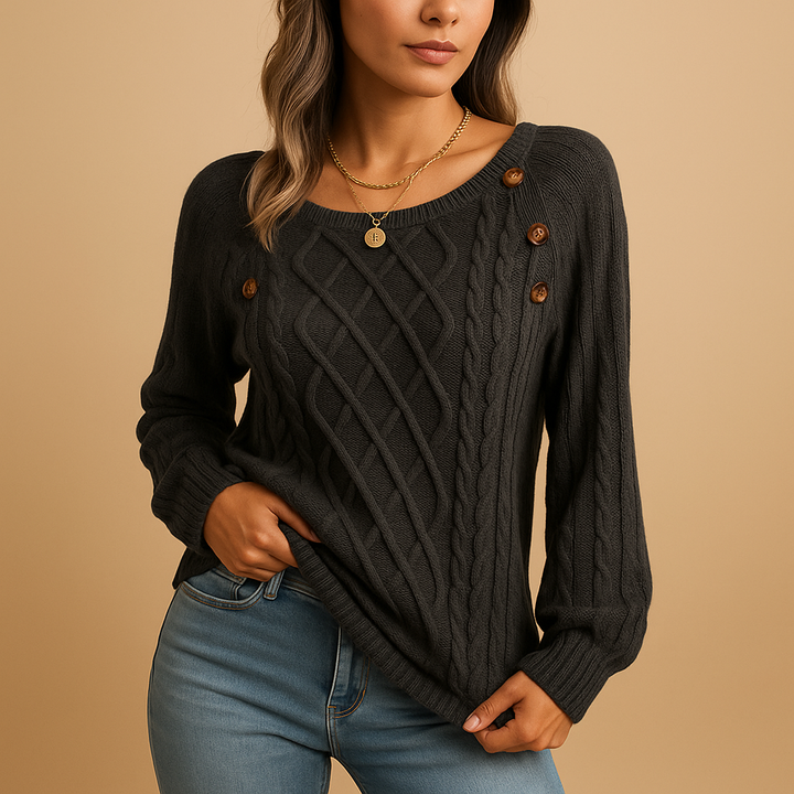 Knitted long-sleeve sweater for women | Marije