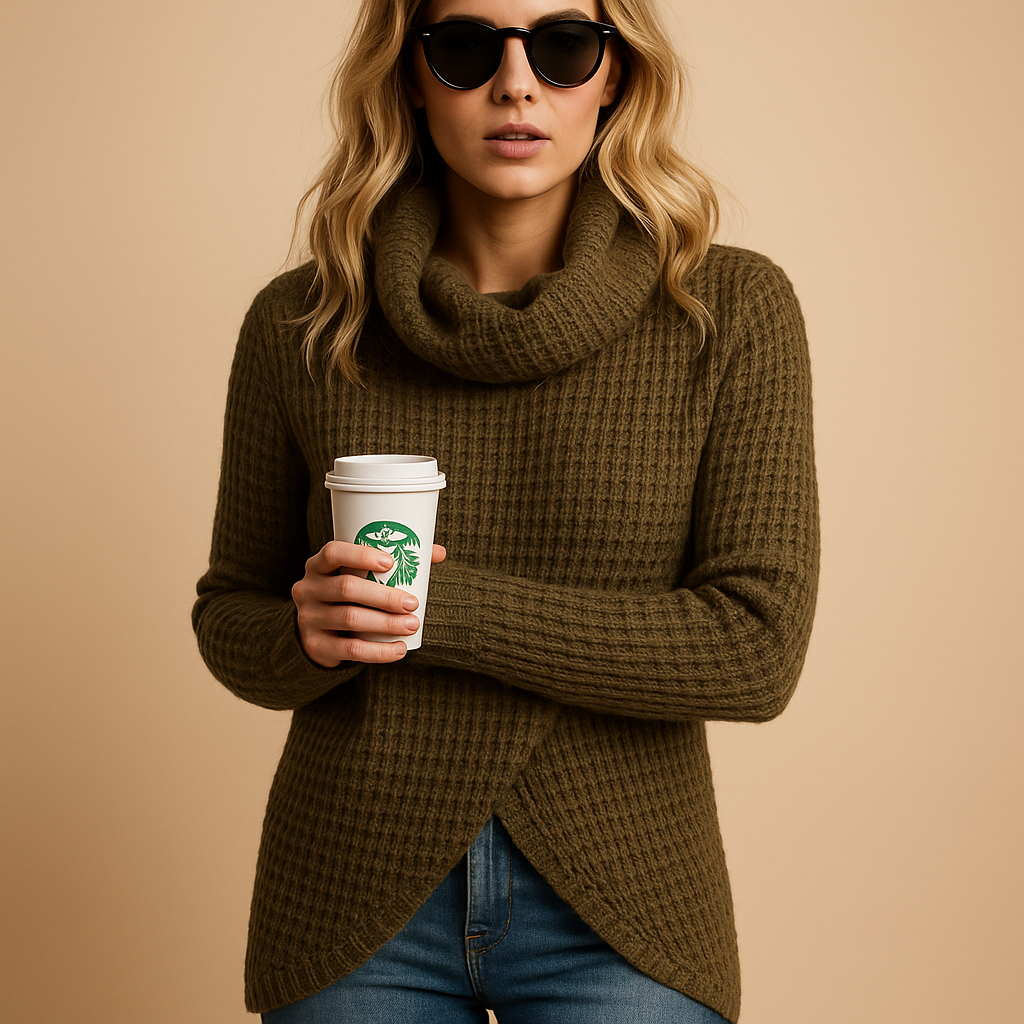 Fitted knitted women’s sweater | Yara