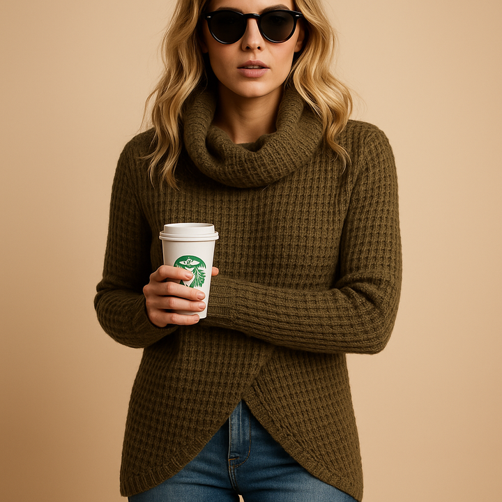 Fitted knitted women’s sweater | Yara