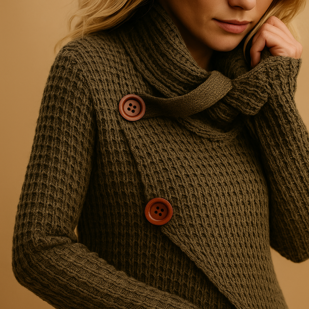 Fitted knitted women’s sweater | Yara