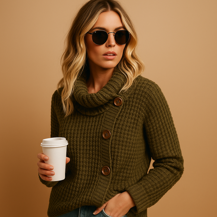 Fitted knitted women’s sweater | Yara