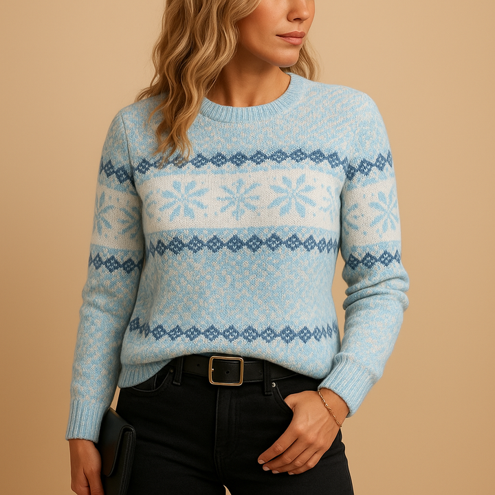 Christmas sweater with festive print for women | Lotte
