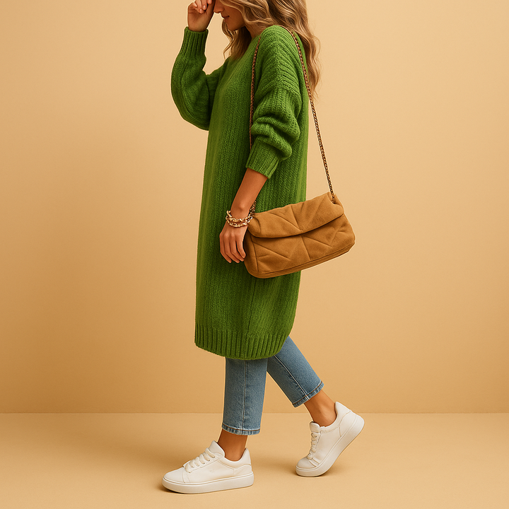 Classic knitted women’s cardigan with open front | Evelien