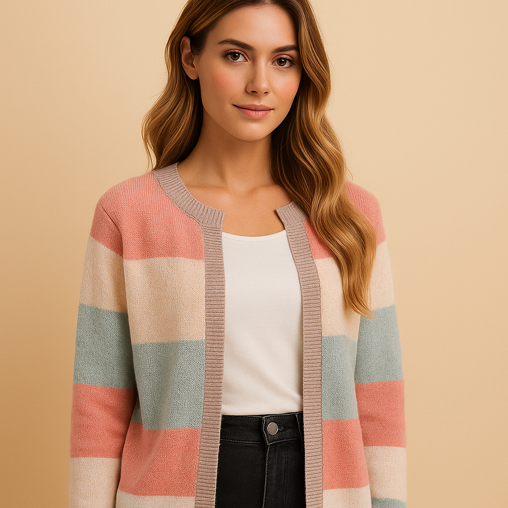 Long open women’s cardigan with elegant fit | Marije